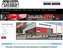 Tablet Screenshot of goldsteinauto.com
